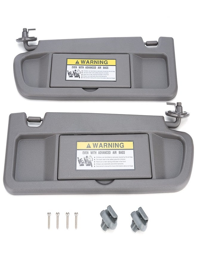 Xiaoyudou Left Driver & Right Passenger Side Sun Visor Compatible with Honda Civic 2006 2007 2008 2009 2010 2011 Replaces # 83280-SNA-A01ZA, 83230-SNA-A01ZA (Atlas Gray) - Image 1
